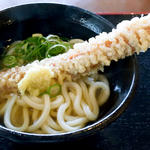 かけうどん＋ちくわ天