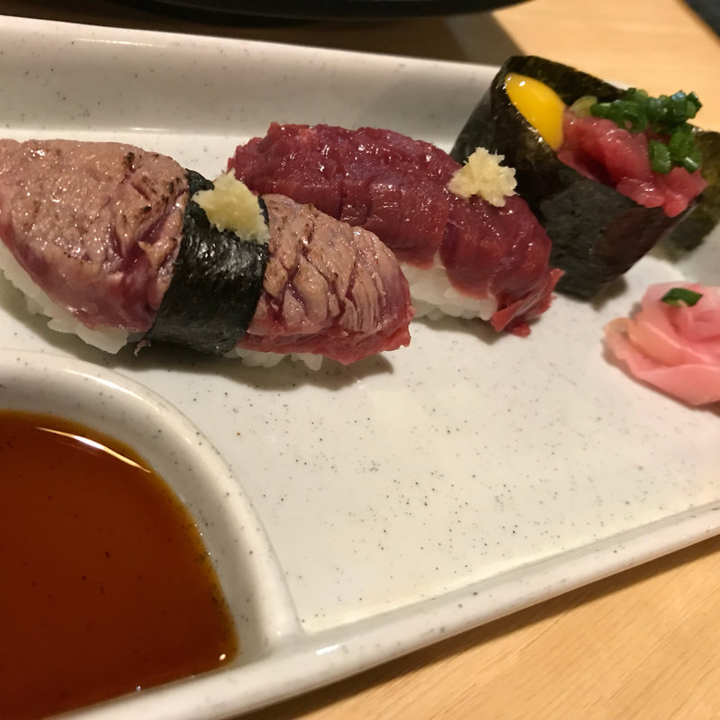 馬にぎり（3貫）(馬庵このみ 福岡店)