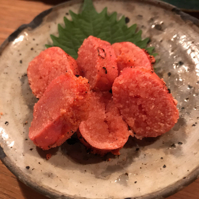 炙り明太子(炉端 氷炭 薬院本店)