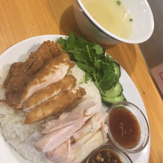 チキンライスMIXパクチーあり(東京カオマンガイ)
