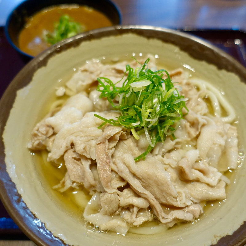 豚肉うどん(中)温＋ミニカレー丼(香川 一福 立川店)