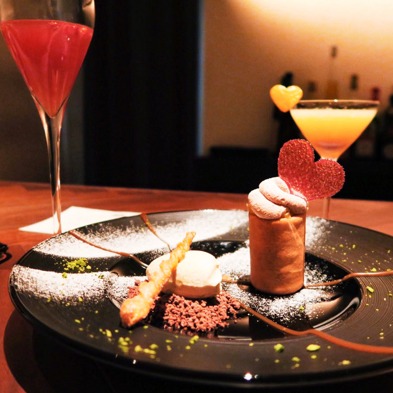 2月のデザートコース(フィナンシェ )