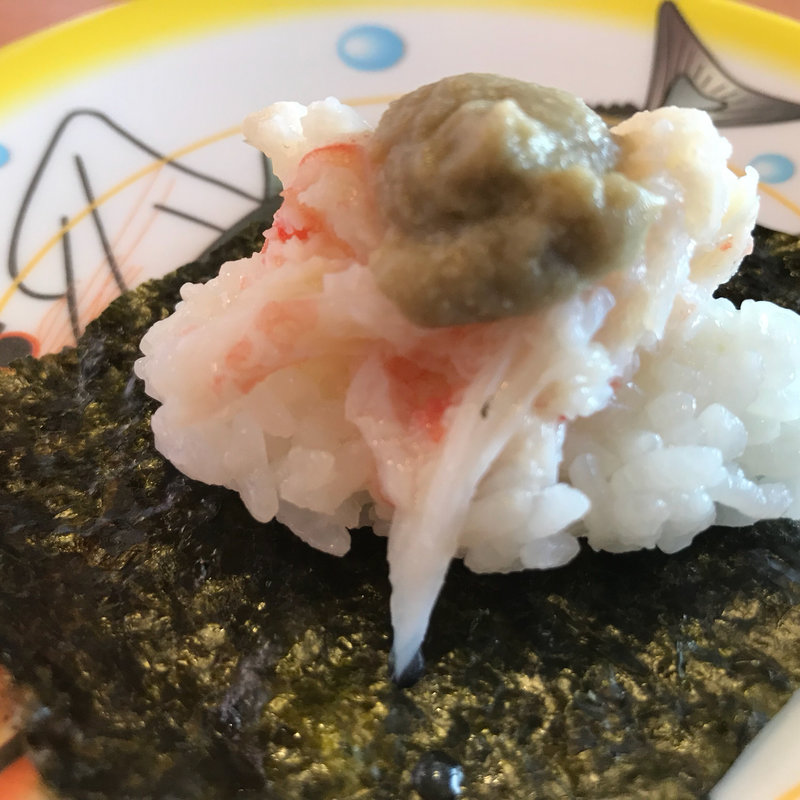 本ずわい蟹ほぐし身のっけ盛り(かっぱ寿司 西京極店 )