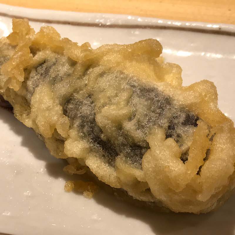 茄子天(天ぷら定食まきの 難波千日前店)