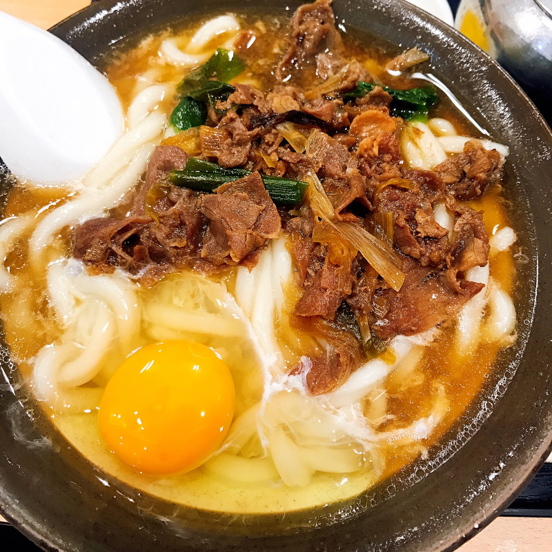 肉卵(牧のうどん 博多バスターミナル店)