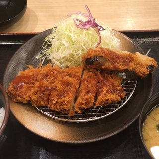 ささみかつ&茄子フライ定食(松乃家 千歳船橋店 )