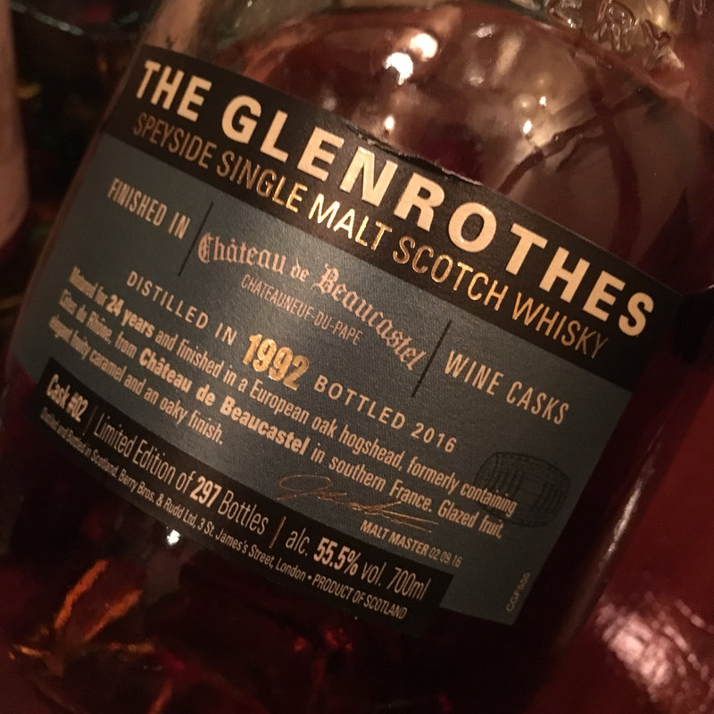 THE GLENROTHES WINE MERCHANT'S VINTAGE 1992 WINE FINISH(続人間)