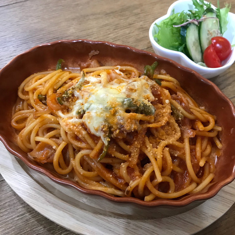 豚バラのこく甘ナポリタン(cafe koume)