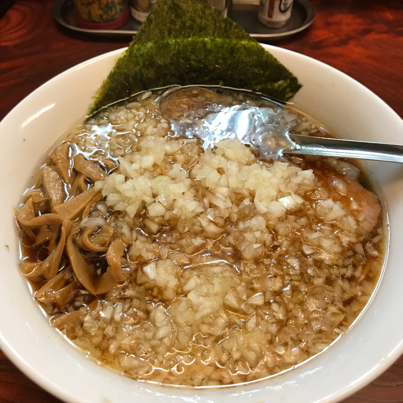薬味ラーメン(びんびん亭 府中店)