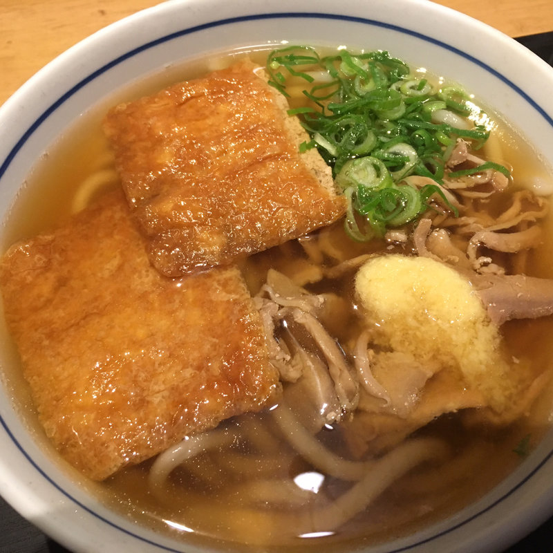 かしわうどん、キツネ(ウエスト 熊本銀座通り店 )