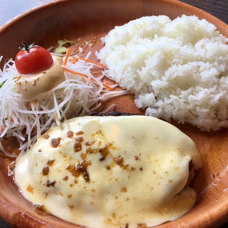 フォンデュ風チーズバーグディッシュ(びっくりドンキー 神戸ハーバーランド店)