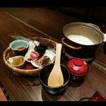 佐渡産コシヒカリの釜戸炊き銅鍋御飯
