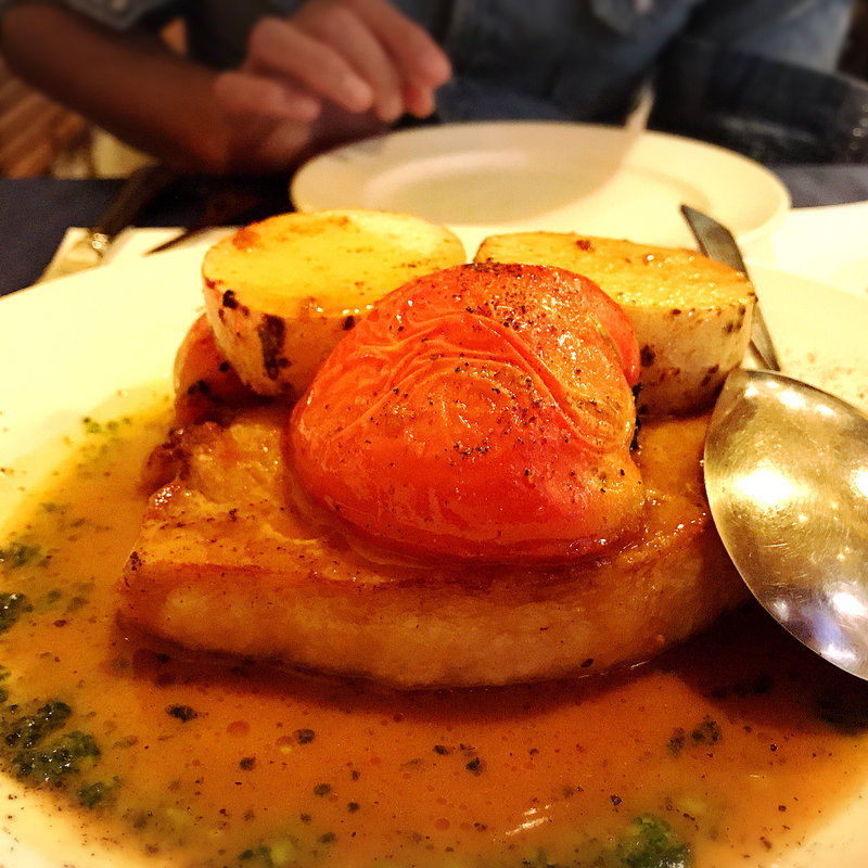 白金豚のビネガーソース(ボンムッシュ)