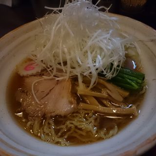 魚介しょうゆ 1玉 ＋ 国産白ネギ(麺屋むどう)