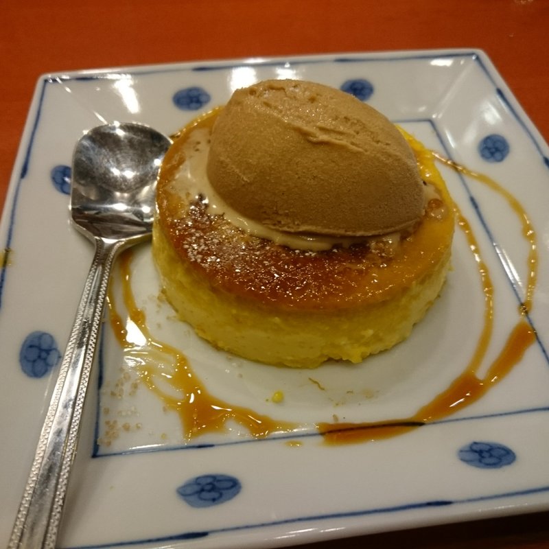 かぼちゃのクレームブリュレ(洋麺屋五右衛門 イオンレイクタウンkaze店)