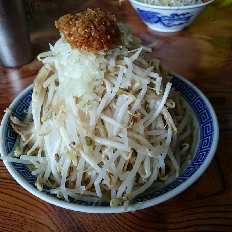 塩ラーメン ＋ 野菜ちょい増し ＋ ニンニク(明心角ふじ )