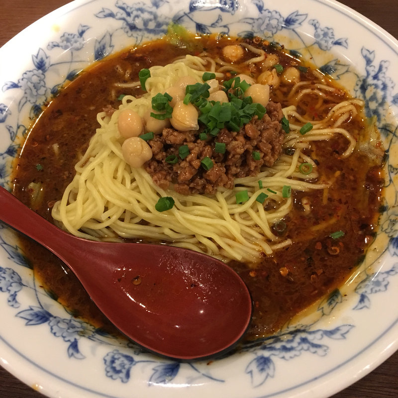 本格重慶麻辣小麺セット(豚ミンチ付)(四川料理 三鼎)