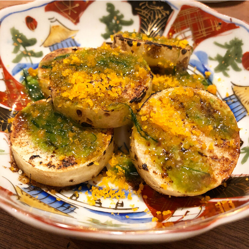 山芋とからすみ(鉄板とお酒 宗や)