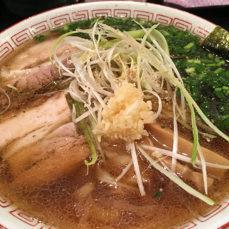 にんにく入り あご出汁麺(らぁめん大山 川崎店)