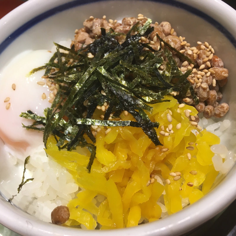 ミニ納豆丼(炙り焼 丼・どん )