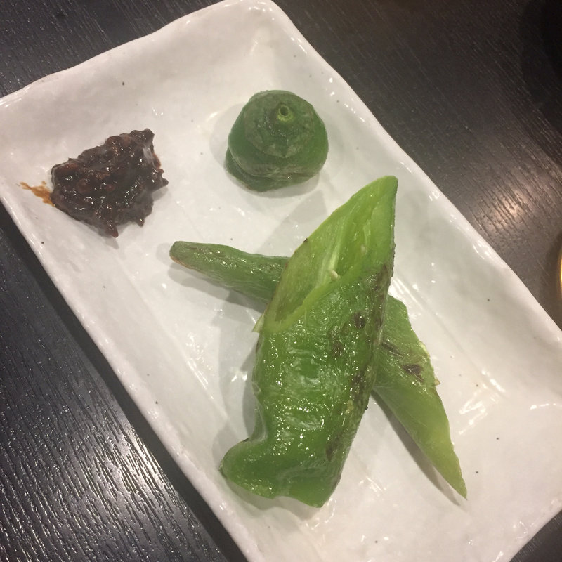 万願寺ししとう(焼き鳥 松元 西中洲本店)