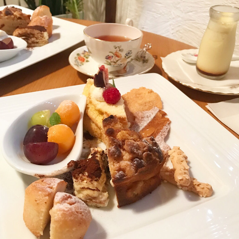 ケーキプレートお茶付き