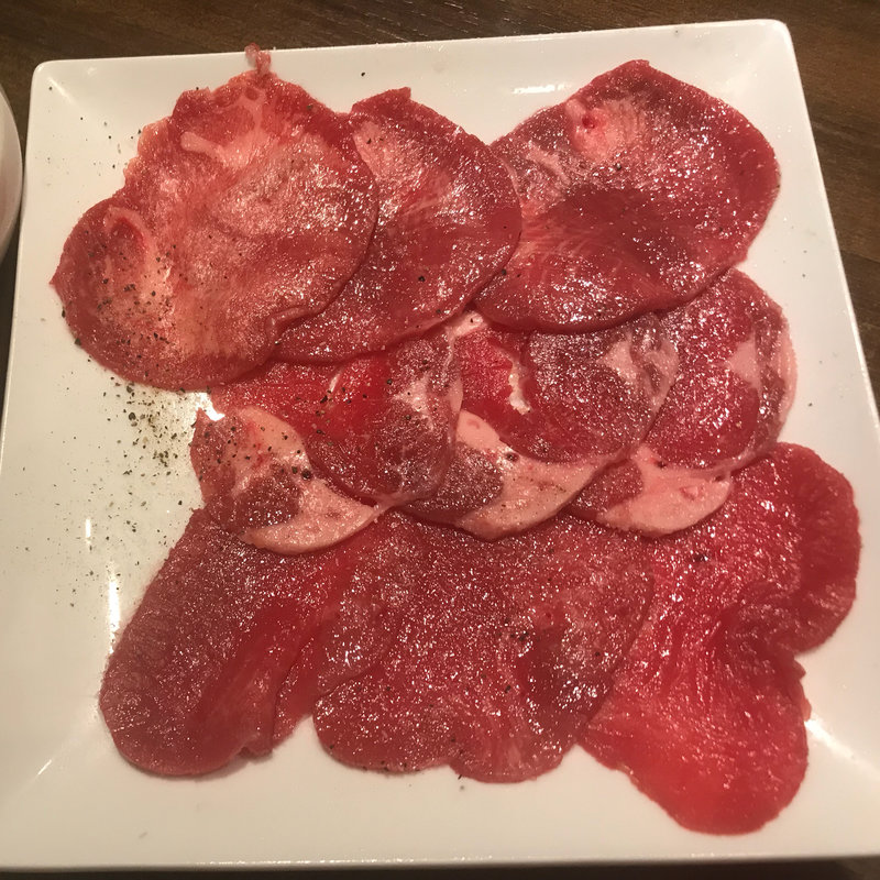 タン3種の盛り合わせ (和牛焼肉ブラックホール 新宿三丁目店)