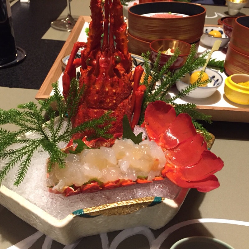 伊勢海老のお造り(星野リゾート 界 箱根 )