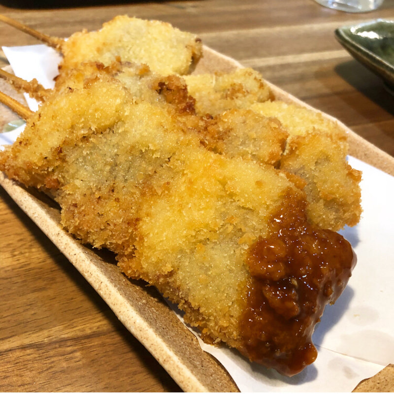 牛ロース串カツ(串しずか 御所南店)