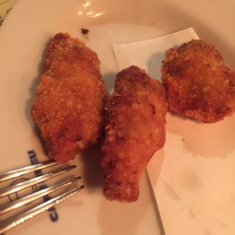 高知県産の無農薬生姜を使った『肉巻き生姜のフライ』(Cafe Bleu)