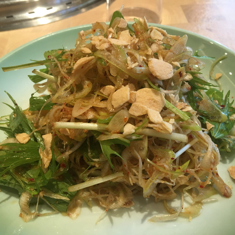 ネギと水菜の韓国サラダ(大昌園 佐賀兵庫店 )