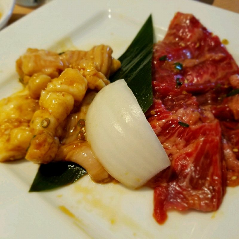 カルビ&ホルモンランチ(焼肉なべしま 土井店)