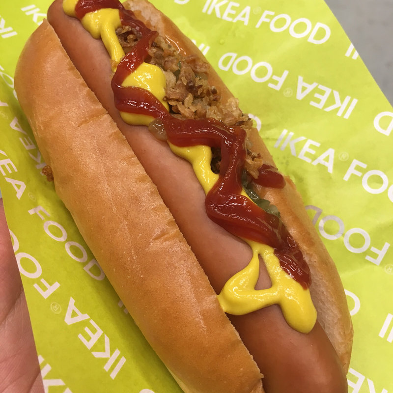 ホットドッグ(トッピングつき)(IKEAレストラン 長久手)