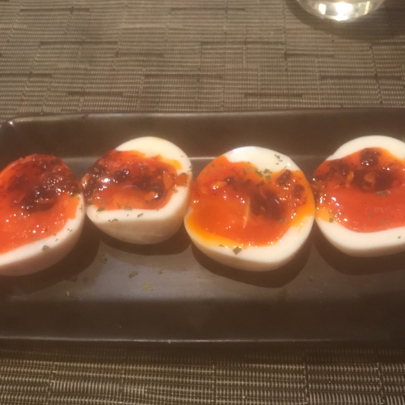 龍のたまご  ラー油がけ(ちゃ味鶏 )