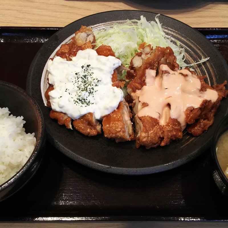 ジャンボ南蛮定食(からあげ とり多津 鹿島田店)