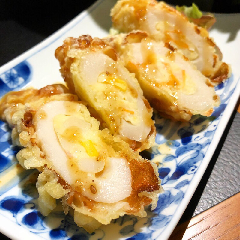 サラダちくわ天(酒と魚とオトコマエ食堂次郎)