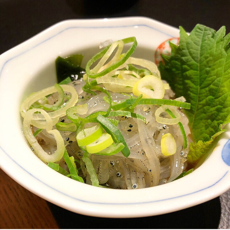しらうおポン酢(酒と魚とオトコマエ食堂次郎)
