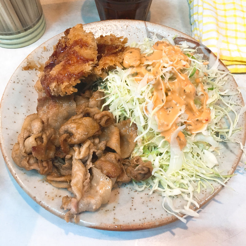 生姜焼き+ヒレカツ(とんかつ三太 （とんかつ・さんた）)