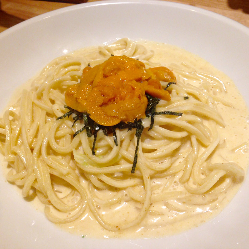 生ウニのクリームソースパスタ(ワイガヤ 新宿十二社通り店 （WAIGAYA）)
