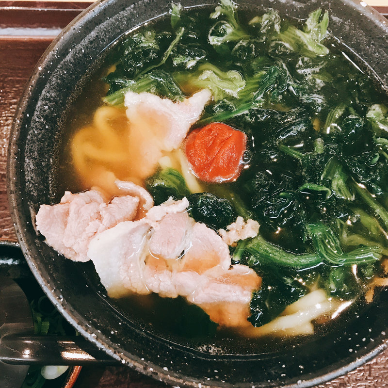 梅豚うどん(澤乃井 )