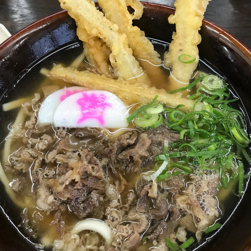 肉&ゴボ天うどん(資さんうどん 行橋店)