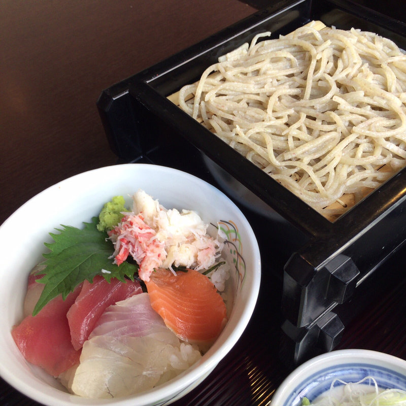 海老天丼 せいろ二段付(六常庵)