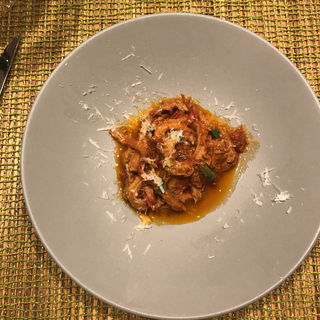 トリッパのトマト煮込み パルミジャーノチーズ焼き(ペペロッソ )