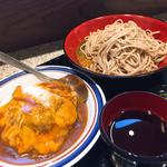 ミニカレーカツ丼セット(名代 富士そば 神楽坂店)