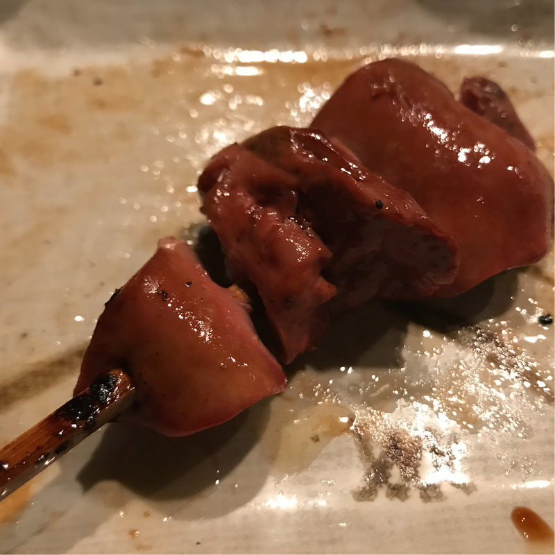 白レバー(焼鳥 鳥よし 西麻布店)
