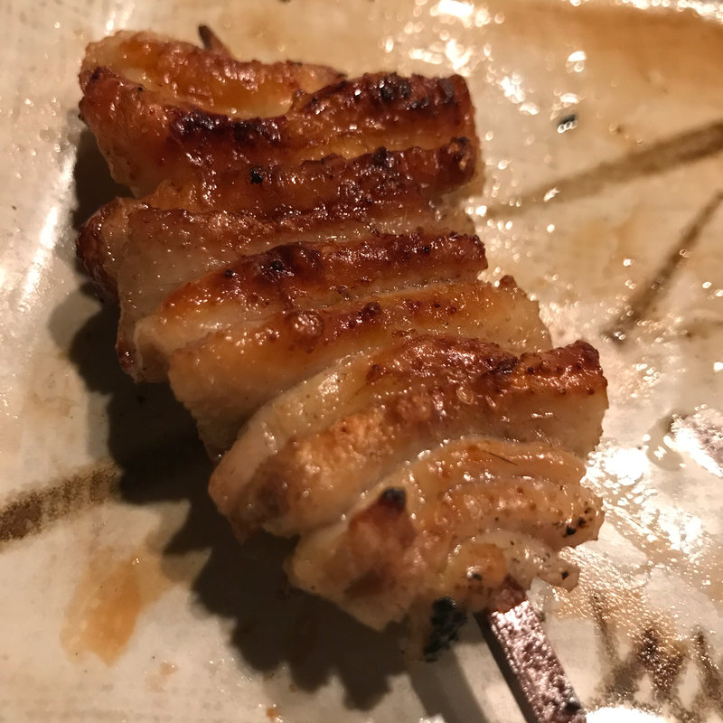 鶏皮(焼鳥 鳥よし 西麻布店)