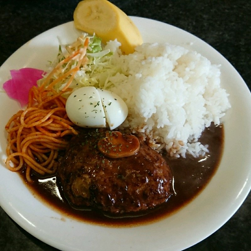 ハンバーグ（サービスランチ(コーヒー・オショクジ　ヒロユキ )