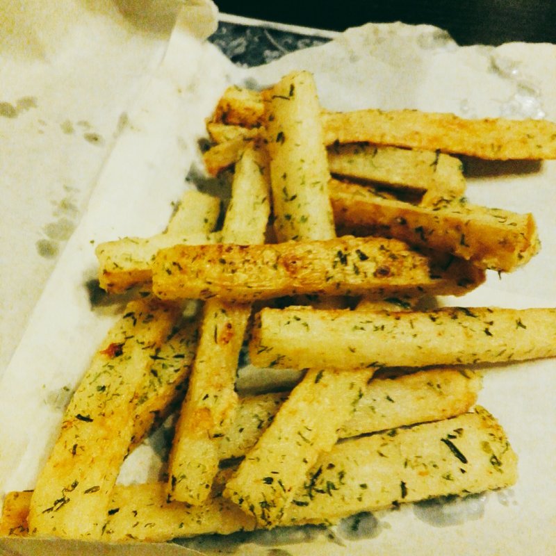 長いものポテトフライ　のり塩味(そば処寿毛平)