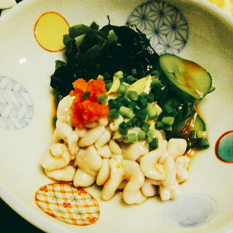 白子ポン酢(そば処寿毛平)