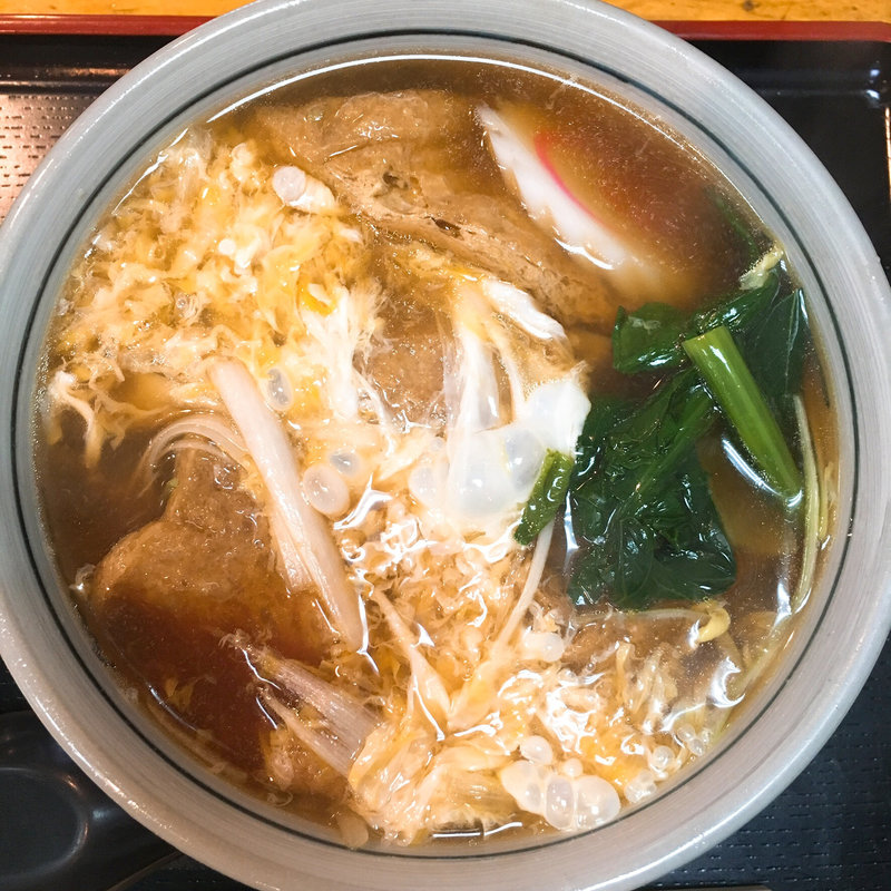 きつねとじそば(ほそ島や)